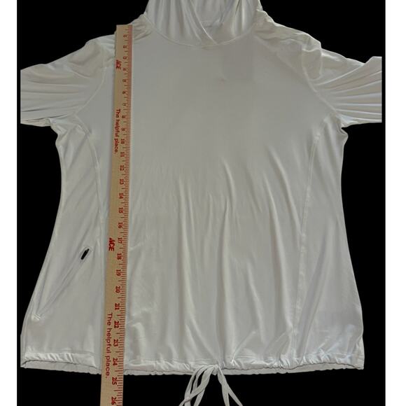 NWT Mountain Hardwear Crater Lake OL7497-102 Sun Hoodie White UPF 50 Womens Sz M - Picture 5 of 9